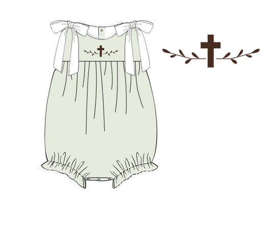 PREORDER 46: SPRING 1 - Embroidered Cross Girl Bubble