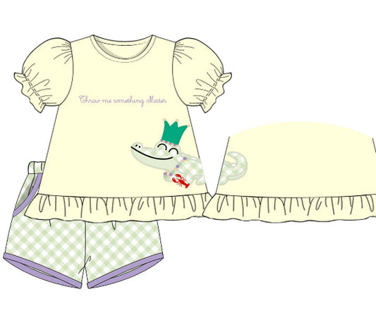 RTS - Throw Me Something Mister Girl Shortie Set