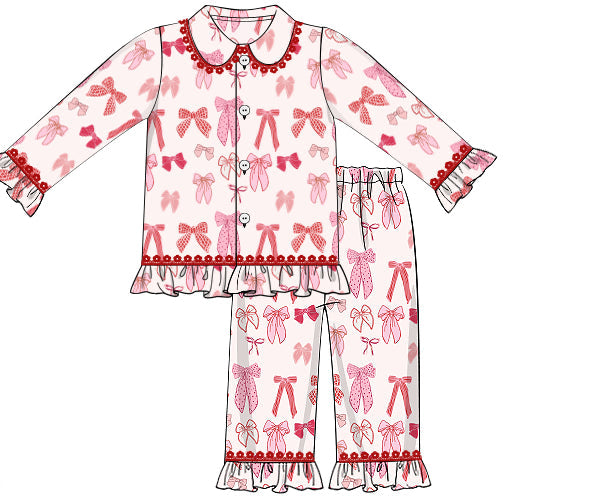 PREORDER 59: TTS - TTS Girls Only - Tied With Love Girl 2pc Set
