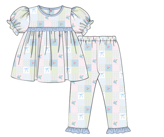 PREORDER 50: RERUNS - Abby’s Patchwork Girl 2pc Loungewear