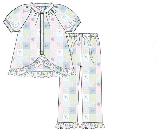 PREORDER 50: RERUNS - Abby’s Patchwork Mom 2pc Loungewear