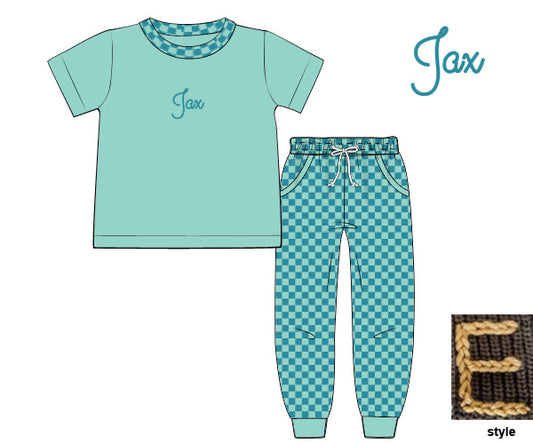 RTS - Groovy Retro Boy Jogger Set - NO PERSONALIZATION