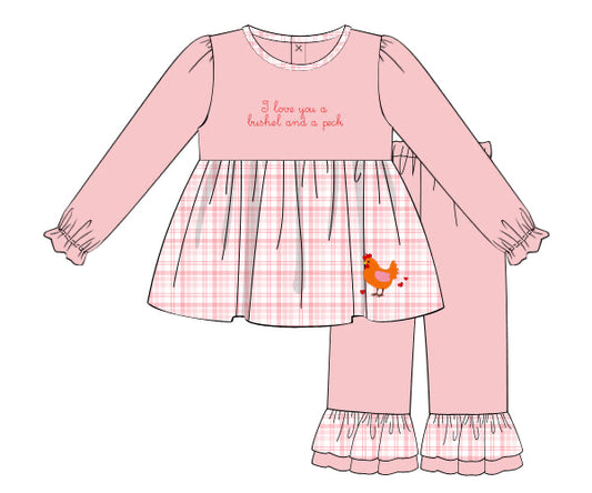 PREORDER 44: TRANSITION TO SPRING - A Bushel & A Peck Girl Pant Set