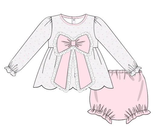 RTS - Priss Dot Girl Diaper Set