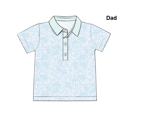 RTS - Aloha Family Swim Dad Polo