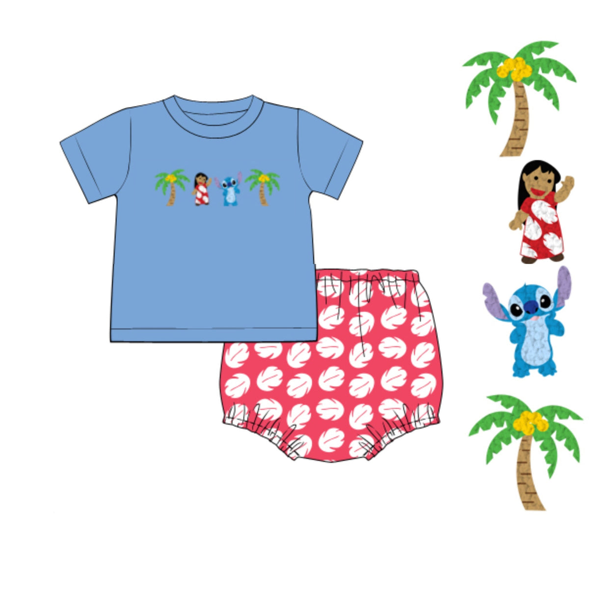 PREORDER 61: SPRING 2 - Ohana Boy Diaper Set