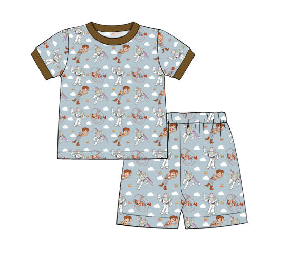PREORDER 46: SPRING 1 - Spring 1 Boys Only - Round ‘Em Up Boy 2pc Loungewear
