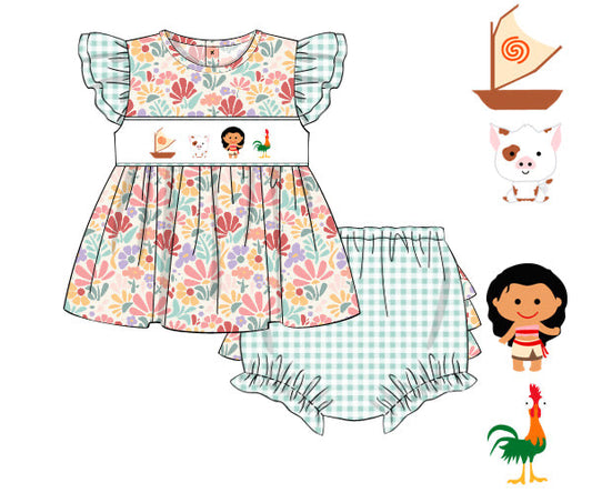 PREORDER 45: RERUNS - The Ocean Is Calling Girl Diaper Set