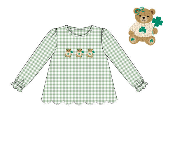 PREORDER 59: TTS - TTS Shirt Only - Bear-y Lucky Girl Shirt