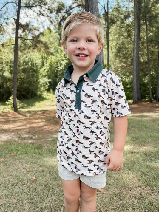 RTS - AUTUMN BASICS - Waterfowl Knits Boy Polo