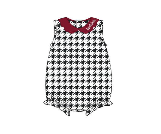 RTS - COLLEGIATE - Campus Spirit Girl Bubble - Houndstooth - NO MONO