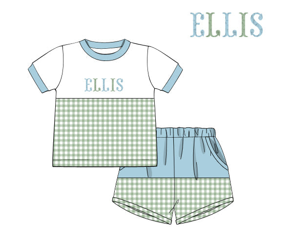 PREORDER 60: SPRING PT 1 - Spring FK Names Boy Shortie Set