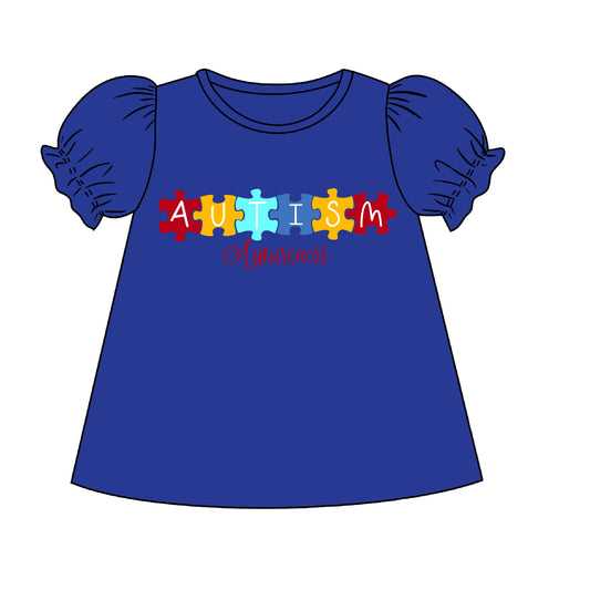 PREORDER 46: SPRING 1 - Spring 1 Shirt Only - Autism Awareness Girl Shirt