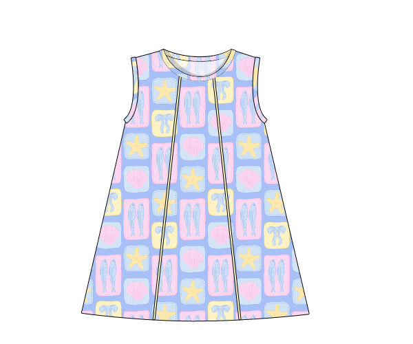 PREORDER 60: SPRING PT 1 - Pastel Paradise Girl Dress