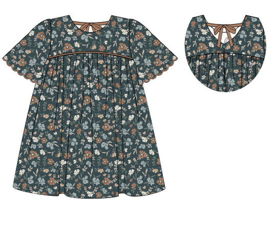 PREORDER 52: AUTUMN BASICS - Autumn Woodland Girl Dress
