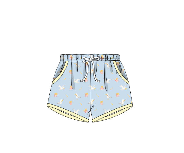 PREORDER 60: SPRING PT 1 - Happy Seagull Boy Shortie Trunks