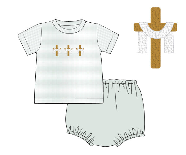 PREORDER 46: SPRING 1 - All to Him I Owe Boy Diaper Set