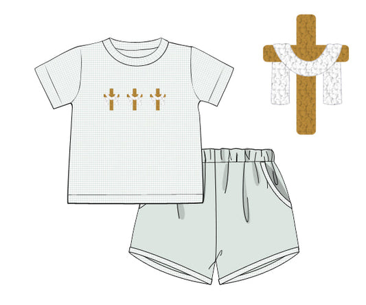 PREORDER 46: SPRING 1 - All to Him I Owe Boy Shortie Set