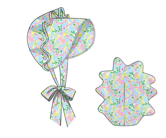 PREORDER 46: SPRING 1 - Tropical Trellis Girl Bonnet