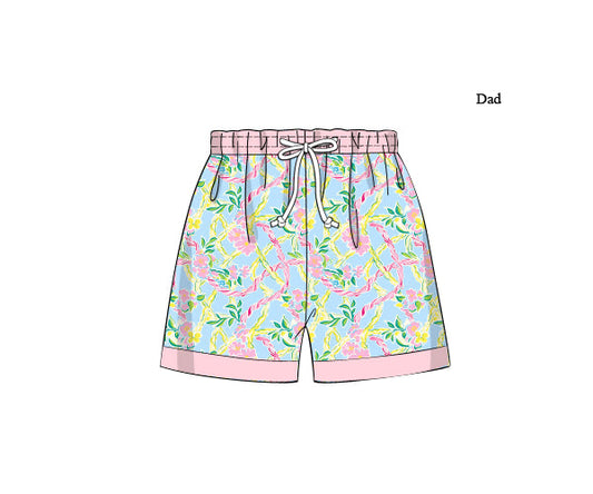 PREORDER 46: SPRING 1 - Tropical Trellis Dad Trunks