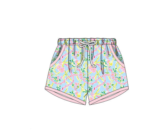 PREORDER 46: SPRING 1 - Tropical Trellis Boy Shortie Trunks
