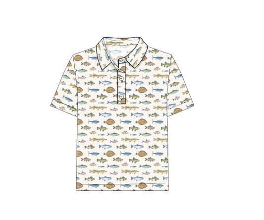 PREORDER 46: SPRING 1 - Spring 1 Boys Only - Catch of the Day Boy Polo