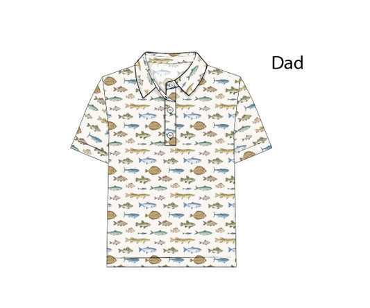 PREORDER 46: SPRING 1 - Spring 1 Boys Only - Catch of the Day Dad Polo