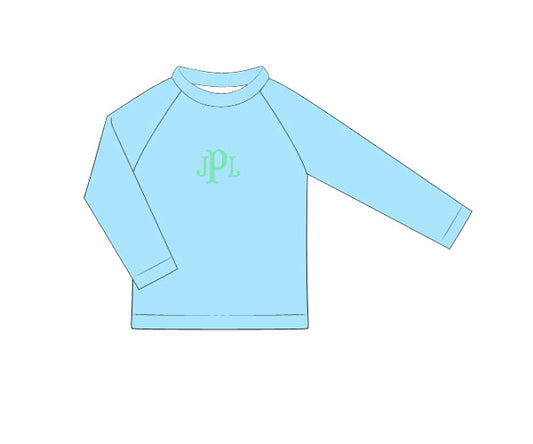 PREORDER 46: SPRING 1 - Seaside Blooms Family Swim Boy Rashguard Top