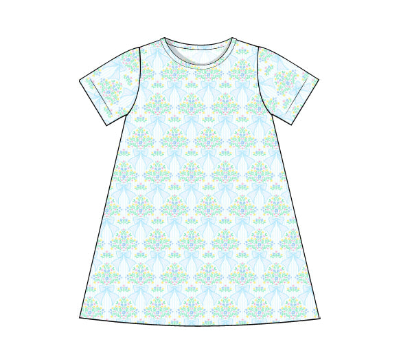 PREORDER 46: SPRING 1 - Spring 1 Girls Only - Seaside Blooms Girl Dress