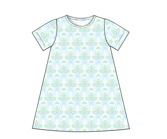PREORDER 46: SPRING 1 - Spring 1 Girls Only - Seaside Blooms Girl Dress