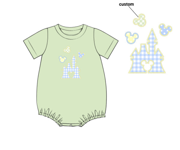 PREORDER 46: SPRING 1 - Applique Castle Boy Bubble