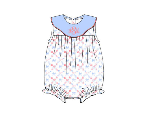 PREORDER 48: SUMMER 1 - Summer 1 Girls Only - Watercolor Bows Girl Bubble