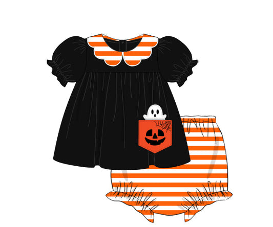 RTS - HALLOWEEN & TURKEYS - Peek-a-boo Pocket Girl Diaper Set