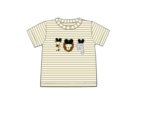 PREORDER 46: SPRING 1 - Spring 1 Shirt Only - Safari Animals Boy Shirt