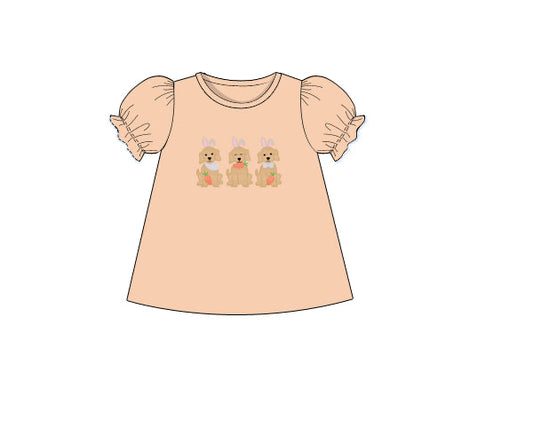 PREORDER 46: SPRING 1 - Spring 1 Shirt Only - Easter Pups Girl Shirt