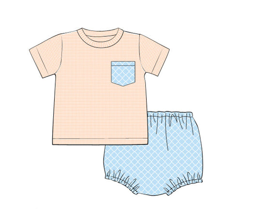 PREORDER 46: SPRING 1 - Magnolia Blooms Boy Diaper Set