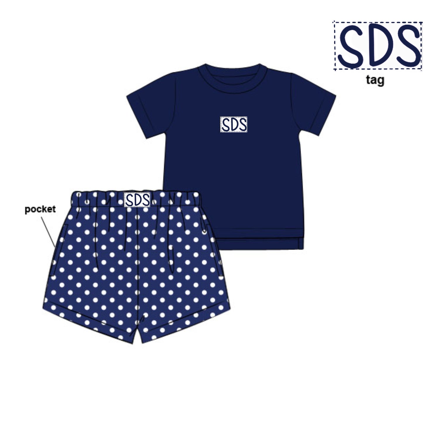 PREORDER 59: TTS - TTS Girls Only - SDS Sets - Navy