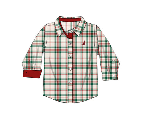 PREORDER 55: CHRISTMAS 1 - Bullion Bows & Drummers Boy Button Down