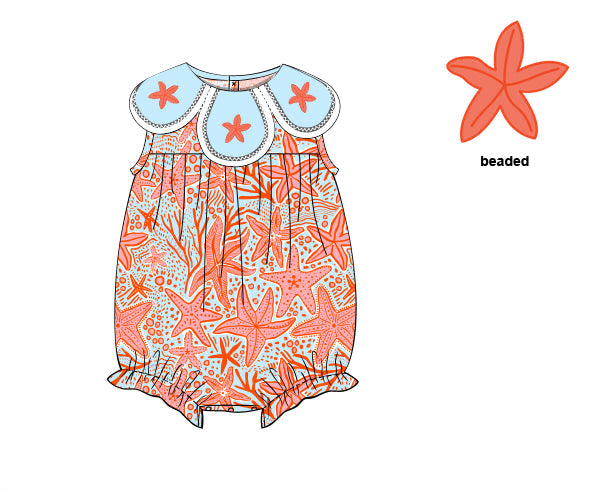 PREORDER 61: SPRING 2 - Coral Starfish Girl Bubble