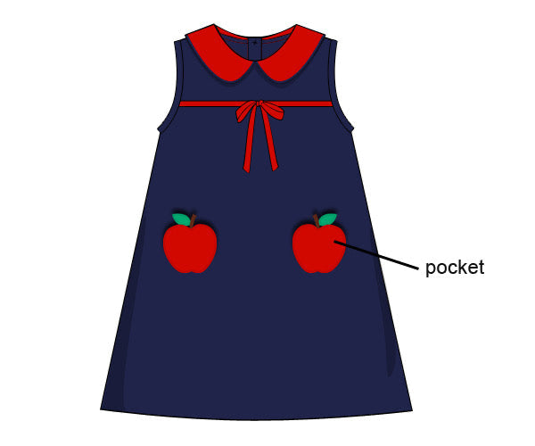 PREORDER 49: SUMMER PT 2 - Apple Pockets Girl Dress