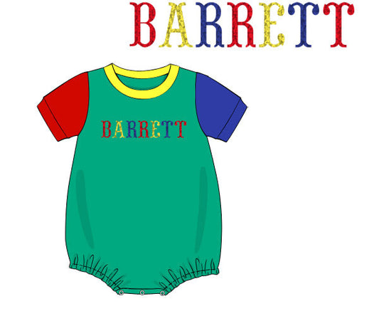 PREORDER 49: SUMMER PT 2 - Primary Color Block Boy Bubble