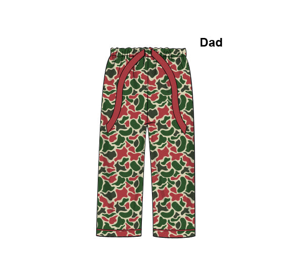 PREORDER 56: CHRISTMAS 2 - Christmas 2 Boys Only - Christmas Camo Loungewear Dad Pants