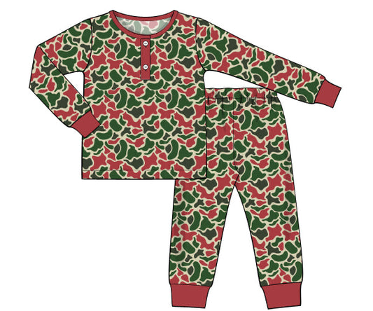 PREORDER 56: CHRISTMAS 2 - Christmas 2 Boys Only - Christmas Camo Loungewear Boy 2pc