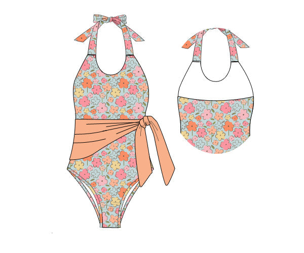 PREORDER 61: SPRING 2 - Orange Blossoms Mom Swim