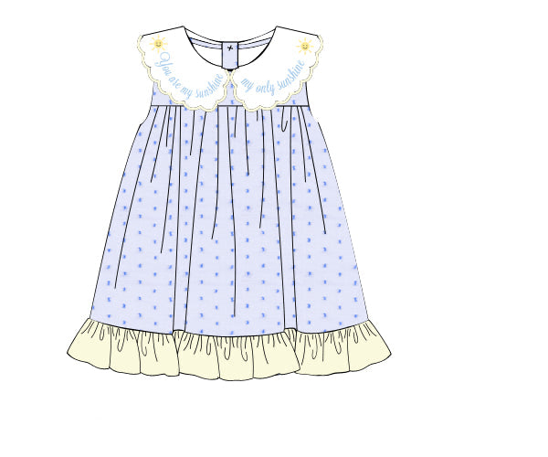 PREORDER 61: SPRING 2 - You Are My Sunshine Girl Dress