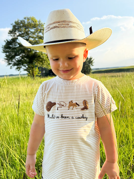 RTS - SUMMER 1 - Summer 1 Shirt Only - Should’ve Been A Cowboy Boy Shirt