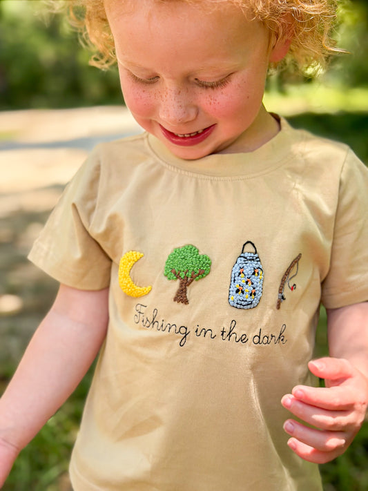 RTS - SUMMER 1 - Summer 1 Shirt Only - Fishing In The Dark Boy Shirt