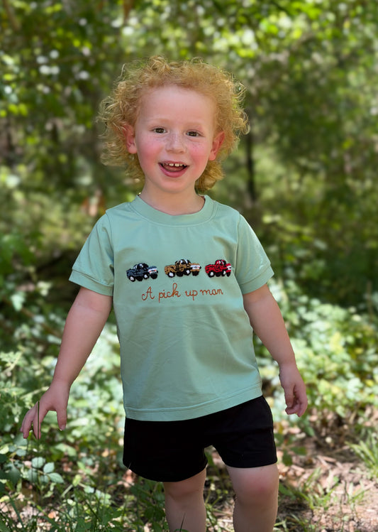 RTS - SUMMER 1 - Summer 1 Shirt Only - A Pick Up Man Boy Shirt
