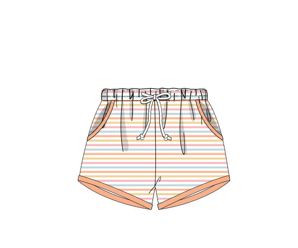 PREORDER 61: SPRING 2 - Orange Blossoms Boy Shortie Trunks