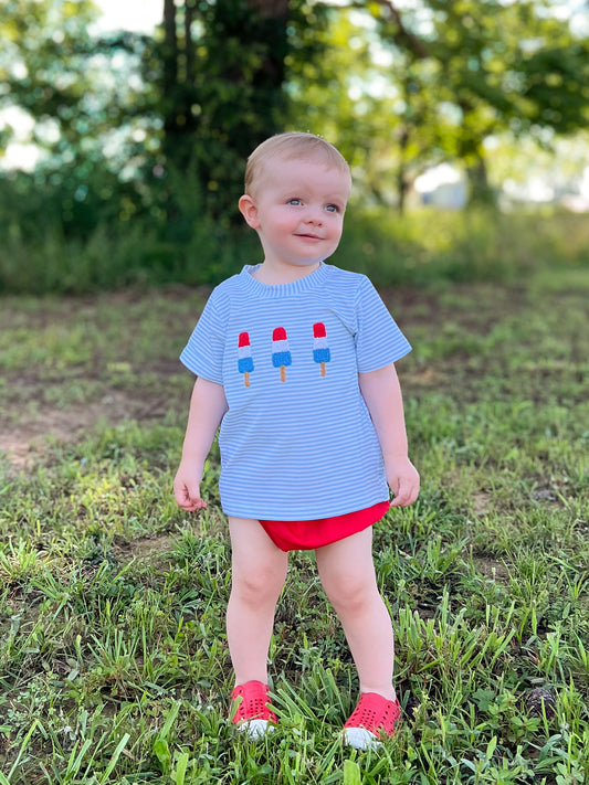 RTS - SUMMER 1 - French Knot Bomb Pops Boy Diaper Set
